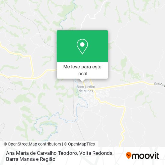 Ana Maria de Carvalho Teodoro mapa
