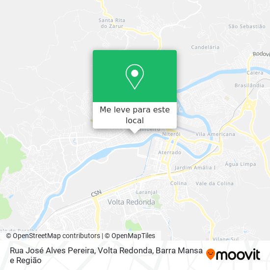 Rua José Alves Pereira mapa