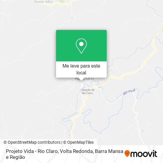 Projeto Vida - Rio Claro mapa