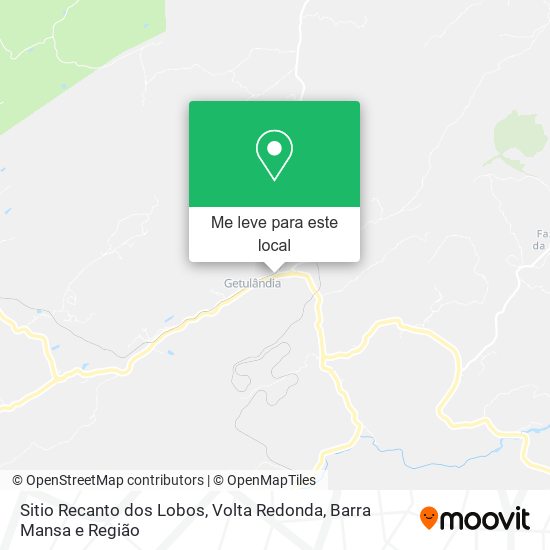 Sitio Recanto dos Lobos mapa