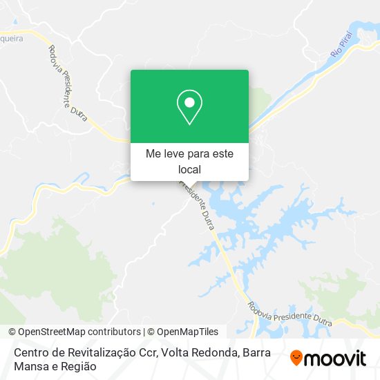 Centro de Revitalização Ccr mapa