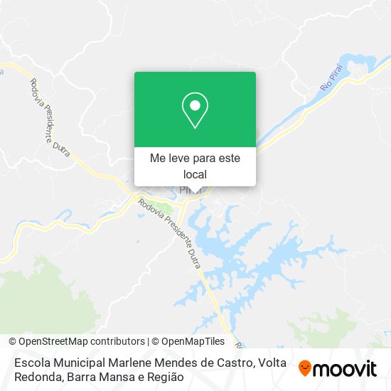 Escola Municipal Marlene Mendes de Castro mapa
