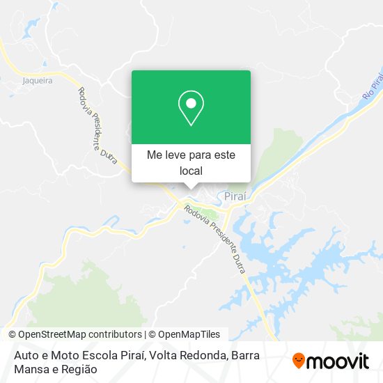 Auto e Moto Escola Piraí mapa