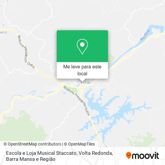 Escola e Loja Musical Staccato mapa