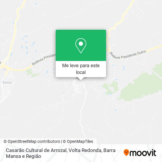 Casarão Cultural de Arrozal mapa