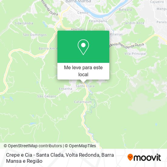 Crepe e Cia - Santa Clada mapa