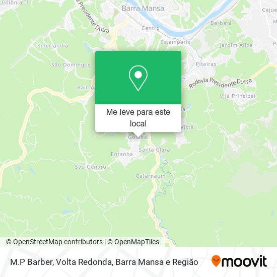 M.P Barber mapa