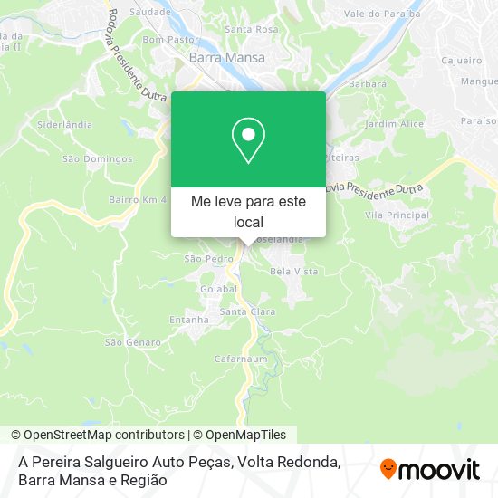 A Pereira Salgueiro Auto Peças mapa
