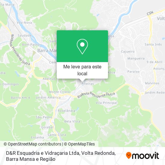 D&R Esquadria e Vidraçaria Ltda mapa