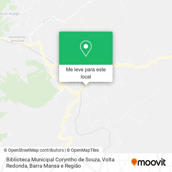 Biblioteca Municipal Coryntho de Souza mapa