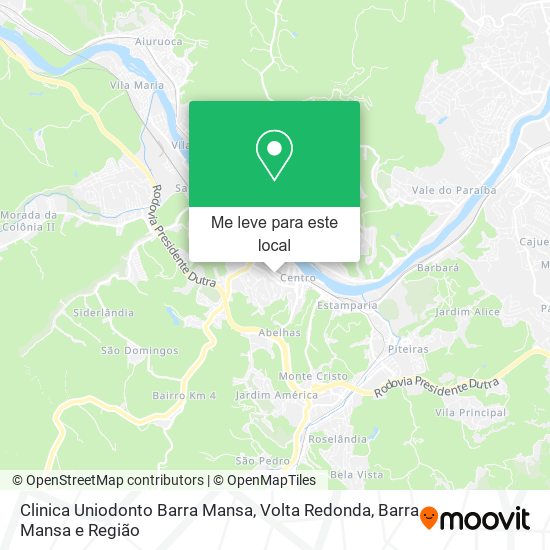 Clinica Uniodonto Barra Mansa mapa