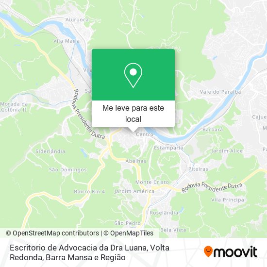 Escritorio de Advocacia da Dra Luana mapa