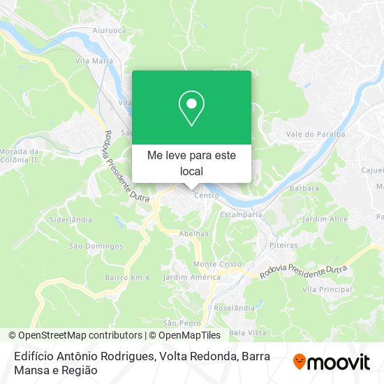 Edifício Antônio Rodrigues mapa