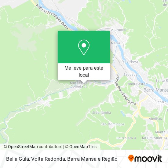 Bella Gula mapa