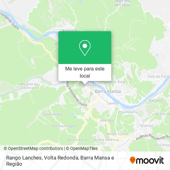 Rango Lanches mapa