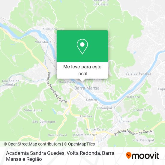 Academia Sandra Guedes mapa