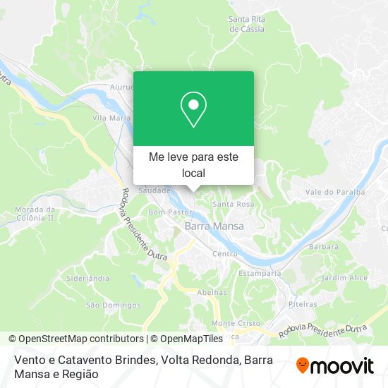 Vento e Catavento Brindes mapa