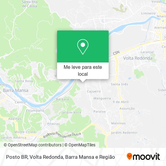 Posto BR mapa