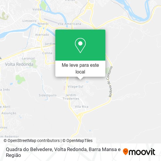 Quadra do Belvedere mapa