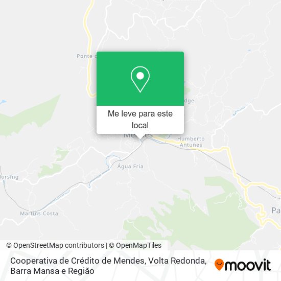 Cooperativa de Crédito de Mendes mapa