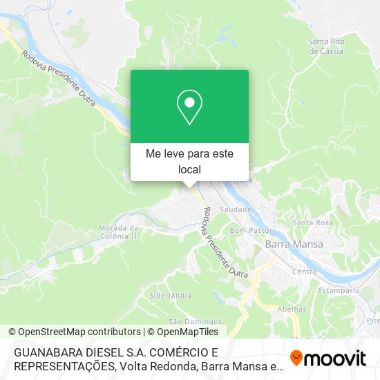 GUANABARA DIESEL S.A. COMÉRCIO E REPRESENTAÇÕES mapa