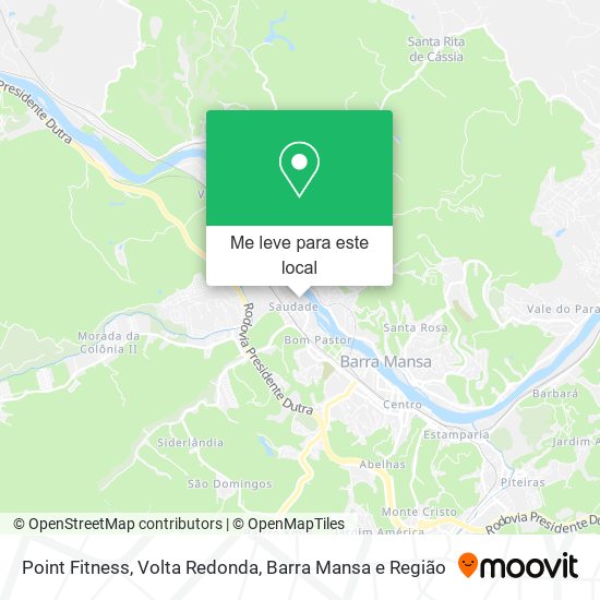 Point Fitness mapa