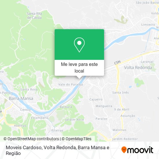 Moveis Cardoso mapa