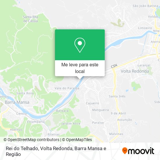 Rei do Telhado mapa