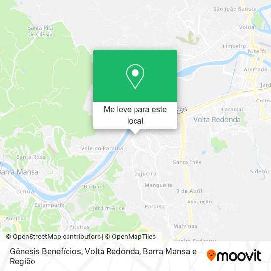 Gênesis Benefícios mapa