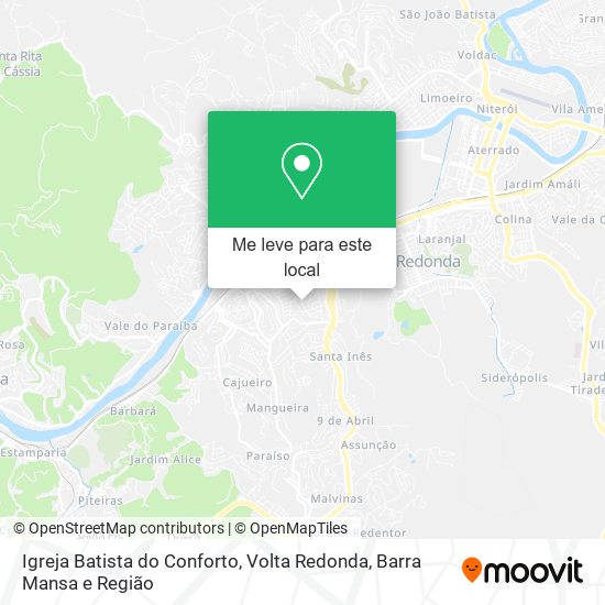 Igreja Batista do Conforto mapa