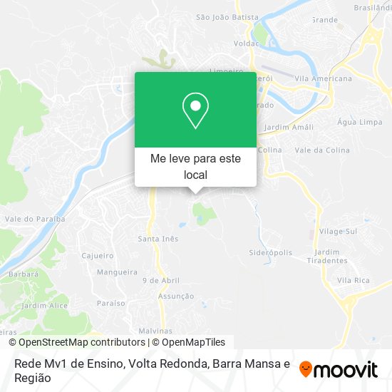 Rede Mv1 de Ensino mapa