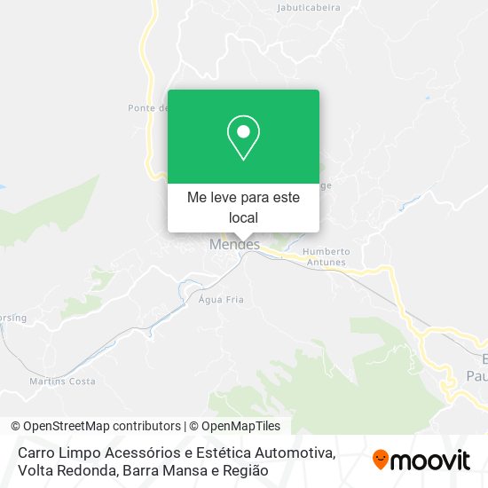 Carro Limpo Acessórios e Estética Automotiva mapa