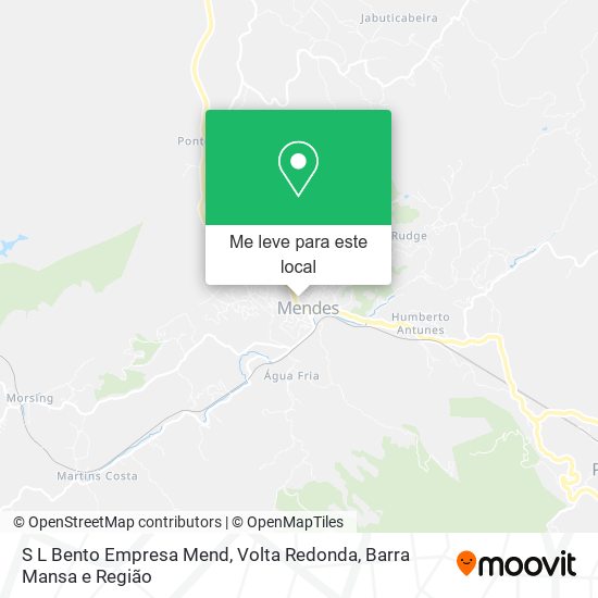 S L Bento Empresa Mend mapa