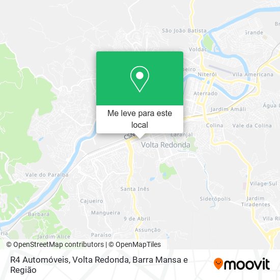 R4 Automóveis mapa