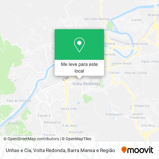 Unhas e Cia mapa