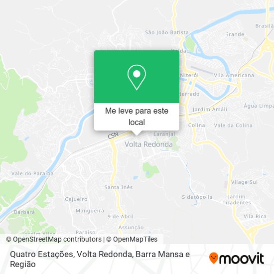 Quatro Estações mapa