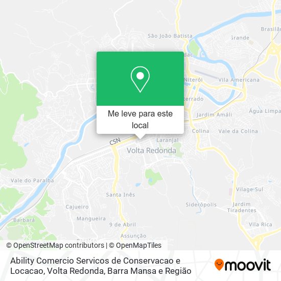 Ability Comercio Servicos de Conservacao e Locacao mapa