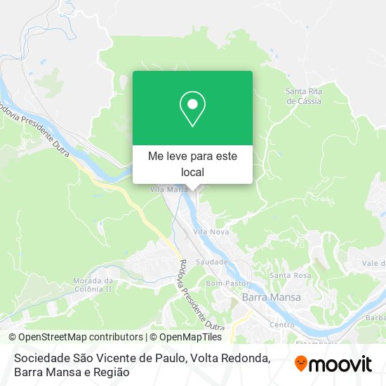 Sociedade São Vicente de Paulo mapa