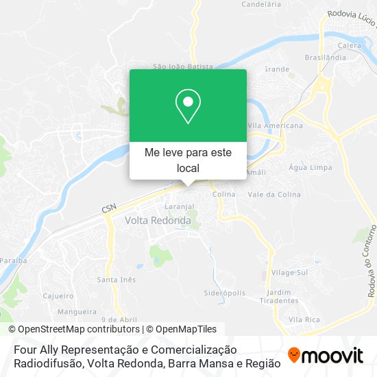 Four Ally Representação e Comercialização Radiodifusão mapa