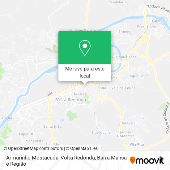 Armarinho Mostacada mapa