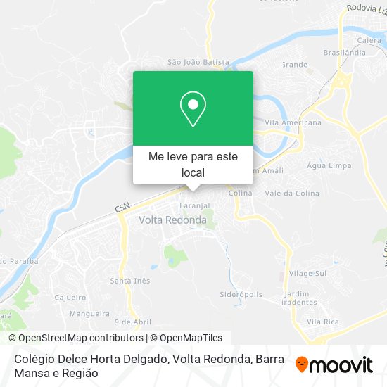 Colégio Delce Horta Delgado mapa