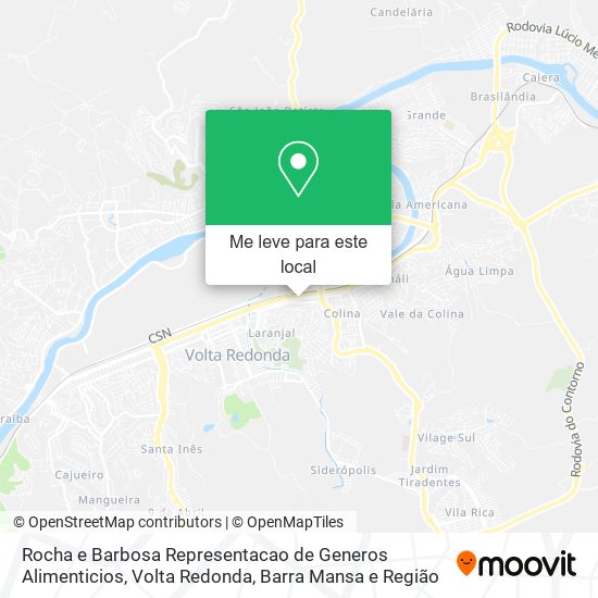 Rocha e Barbosa Representacao de Generos Alimenticios mapa