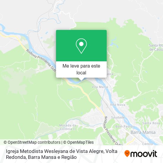 Igreja Metodista Wesleyana de Vista Alegre mapa