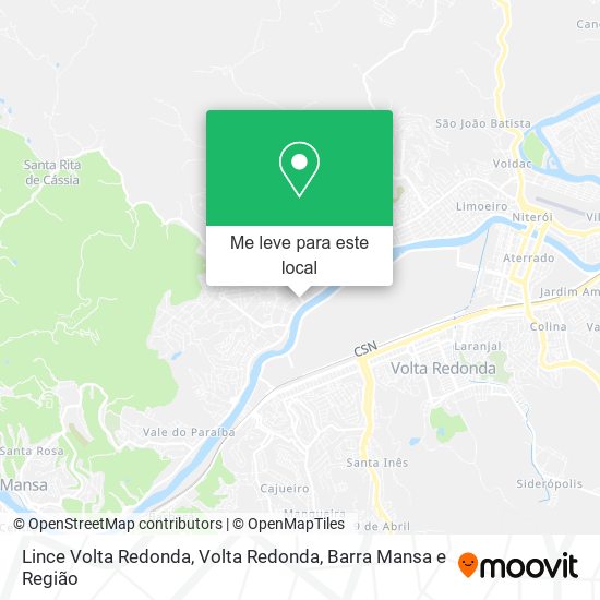 Lince Volta Redonda mapa