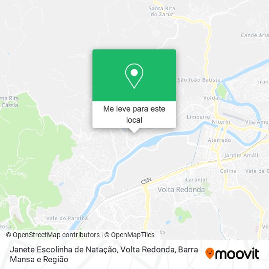 Janete Escolinha de Natação mapa