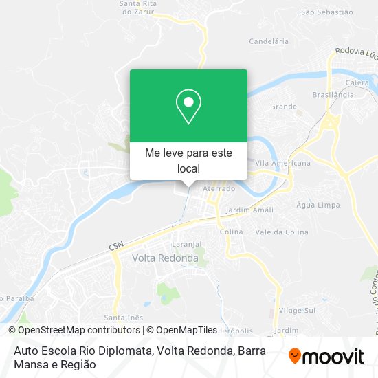 Auto Escola Rio Diplomata mapa