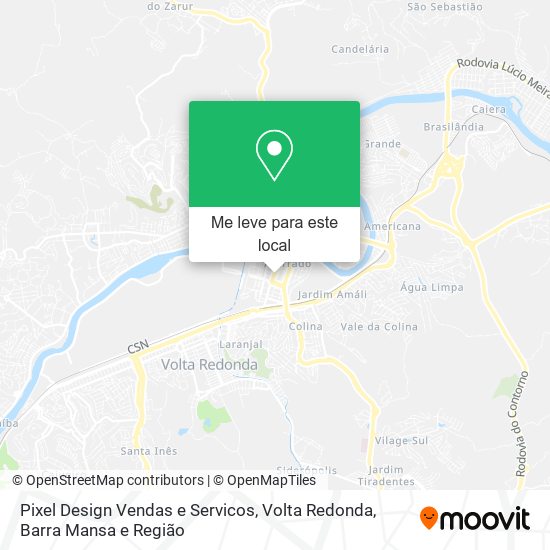 Pixel Design Vendas e Servicos mapa