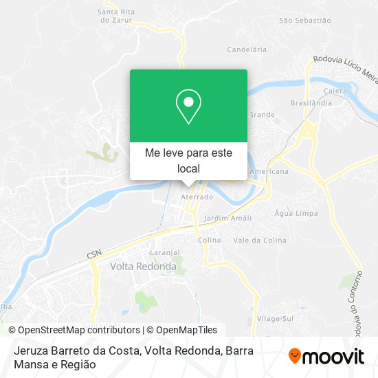 Jeruza Barreto da Costa mapa