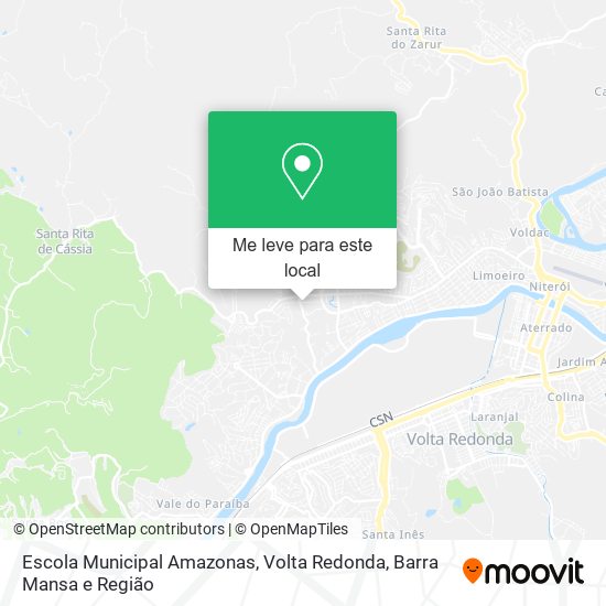 Escola Municipal Amazonas mapa