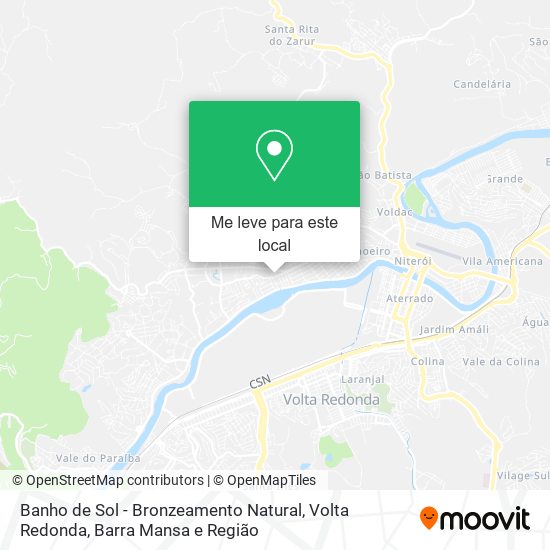Banho de Sol - Bronzeamento Natural mapa